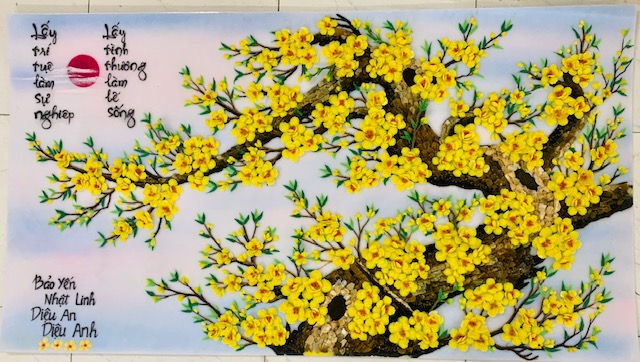 Hoa mai vàng - Tranh Đá Quý Phong Thủy 24h - Công Ty TNHH Tranh Đá Quý Phong Thủy 24h